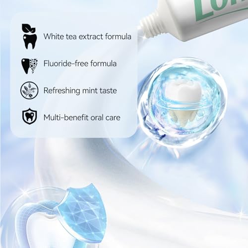 Longrich White Tea Multi-Effect Toothpaste - Fluoride Free Oral Care
