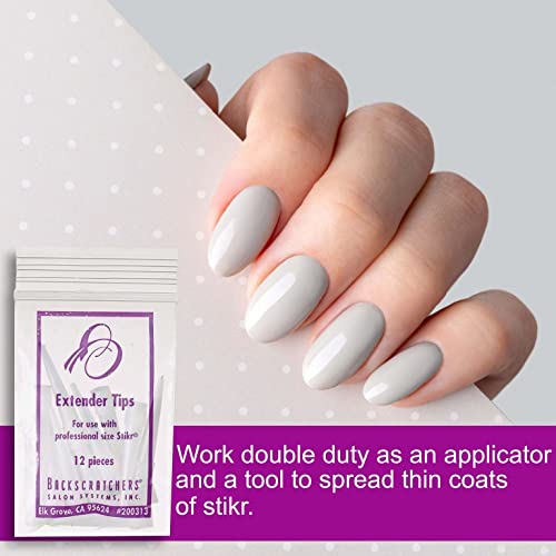 Nail Extension Nozzle Tips for Silk Wrap & Fiber Glass Adhesive - Replacement for Stikr