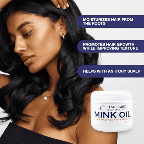 Mink Oil Hair Care for Scalp Relief & Hydration - 4oz