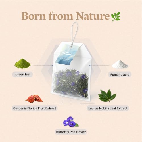 Hinotea Bath Tea Bag with Green & Peppermint | Rejuvenating Herbal Spa Soak