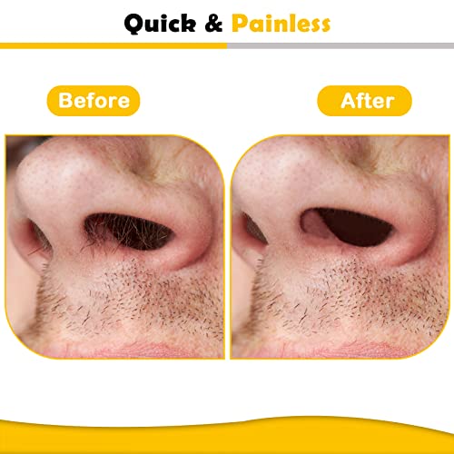 Super Nose Waxing Kit by Charmonic – 120g Natural Ear & Nose Hair Removal with 40 Applicators, Painless & Long-Lasting for Men & Women