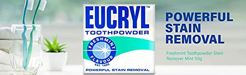Eucryl Smokers Tooth Powder Freshmint Flavour - 50g (Pack of 2)