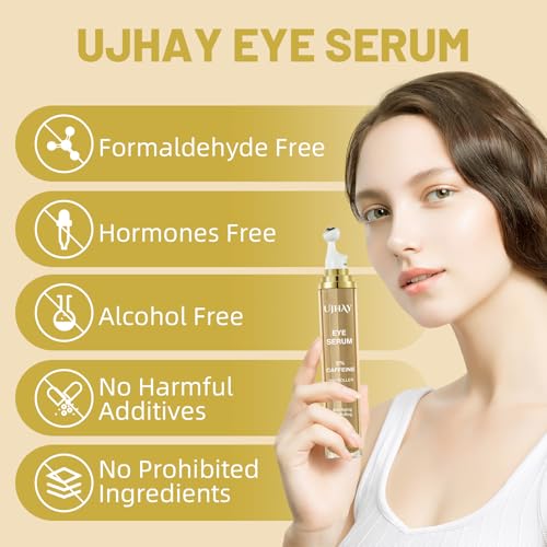 Caffeine Eye Cream with 360° Roller for Dark Circles & Puffiness