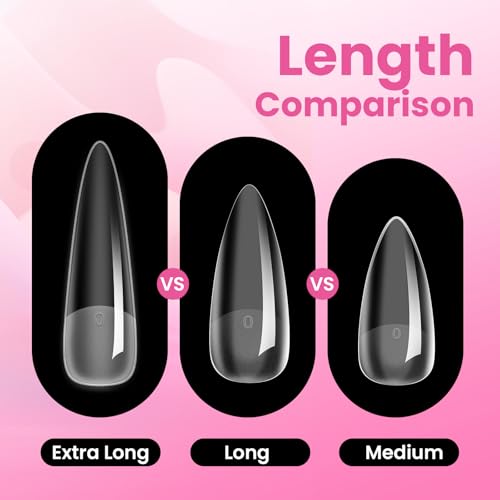 Beetles Tipex Instant Apex Nail Tips, XL Stiletto, 160pcs