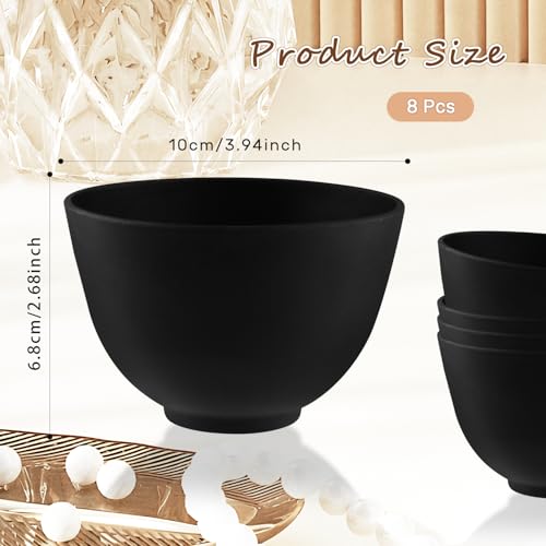 8 Pcs Silicone Mixing Bowls for Face Masks and Cosmetics