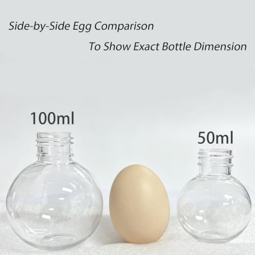Mini Plastic Potion Bottles with Corks - 100ml Set of 12