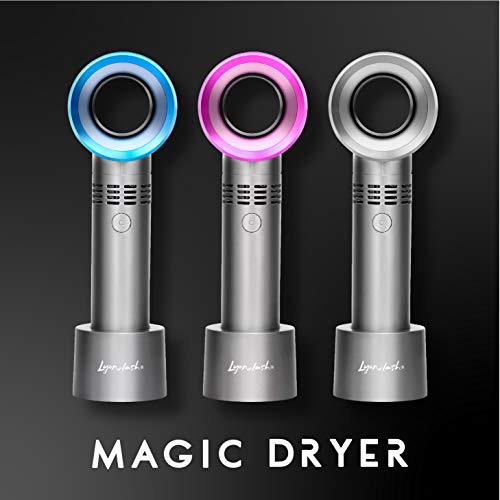 Lyon Lash Portable USB Bladeless Mini Fan Pink Nickel for Eyelash Extensions