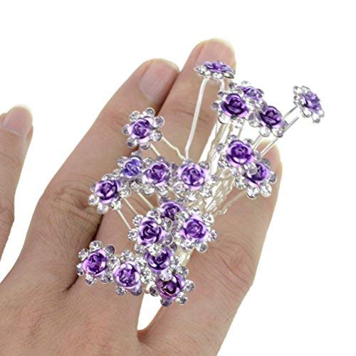 20 Pcs Bridal Rhinestone Hair Pins for Wedding & Special Occasions