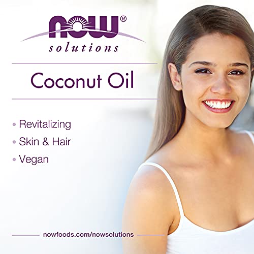 NOW Foods Coconut Oil 7 Fl Oz (Pack of 2) - Revitalizing Moisturizer for Skin & Hair