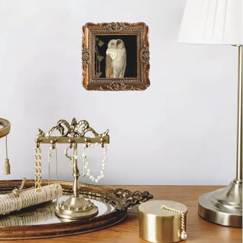 VINLIFE 3x3 Vintage Picture Frames - Antique Bronze Ornate Design