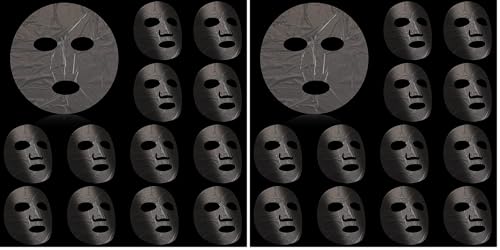 Maitys 200 Pack Disposable Clear Plastic Face Masks for Skincare, Moisture Retention