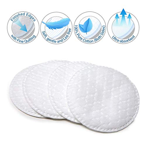 ForPro Premium Cotton Rounds - 100% Pure Makeup Remover Pads, 600-Count