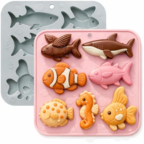 Mermaid Theme Silicone Cake Mold for Fondant & Cupcake Toppers