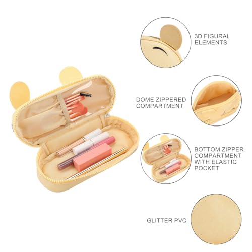 Winnie the Pooh Glitter Cosmetic Pouch with 3D Ears