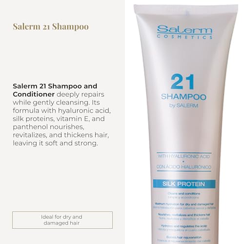 Salerm 21 Hydrating Shampoo for Dry and Damaged Hair, 300ml