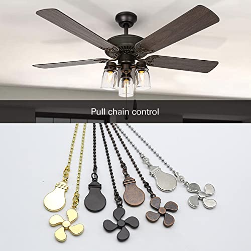Antique Bronze Ceiling Fan Pull Chain Set - 4 Piece Extender