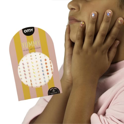 Yummy Nail Art Stickers - Waterproof Durable Fun Creative Designs for Kids & Teens