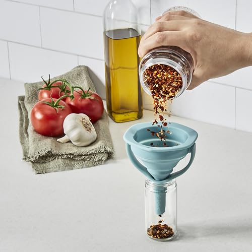 Cuisinart Collapsible Silicone Funnel Set - 2 Sizes for Easy Pouring