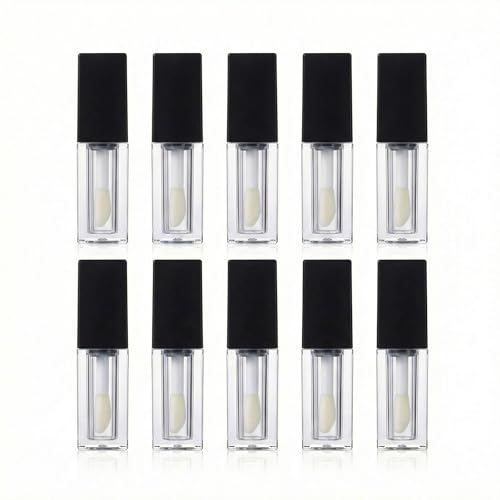 10PCS Empty Lip Gloss Tubes 5ML with Wand - Stylish DIY Lip Gloss Containers