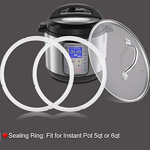 COSCOD Silicone Sealing Ring for 6 Qt Instant Pot - 2 Pack