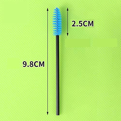 200 Pcs Disposable Eyelash Mascara Brushes with Bamboo Handle