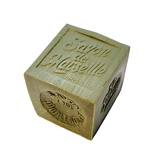 French Olive Oil Marseille Soap Bar 300g - Natural, Biodegradable, Multi-Use