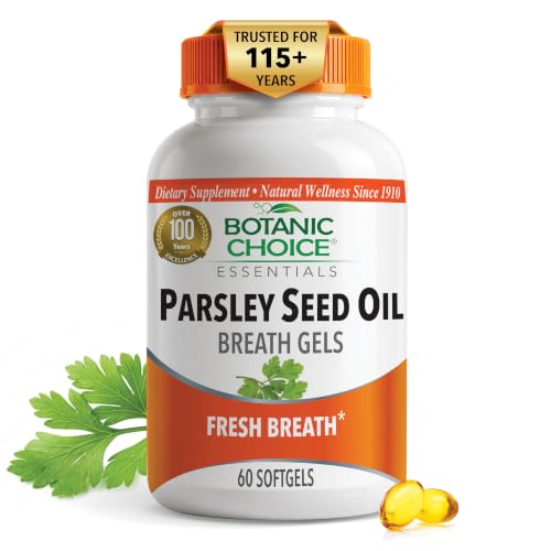 Botanic Choice Parsley Seed Oil Softgels - Internal Breath Neutralizer