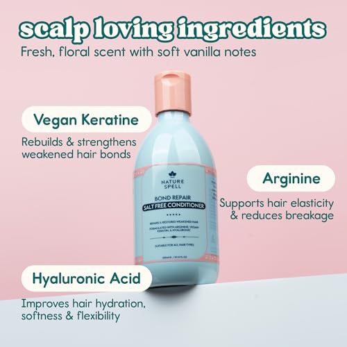 Nature Spell Bond Repair Conditioner - Sulfate & Paraben Free, 10.14 fl oz