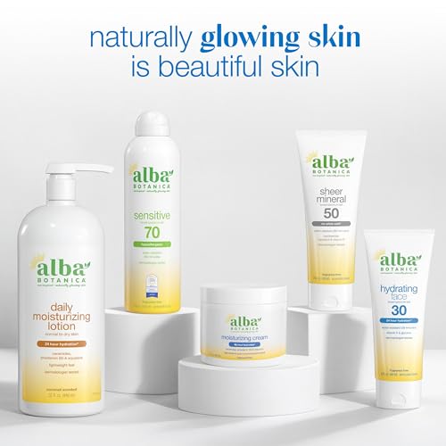 Alba Botanica Hydrating Sunscreen Spray SPF 50 - Water Resistant & Moisturizing, 5 Fl. Oz