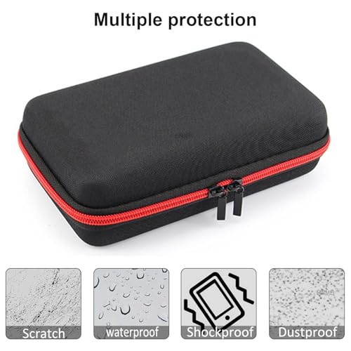 LinMei Travel Shaver Case for QP2724/90, QP2834/70 & More – Red+Black Hard Carrying Case