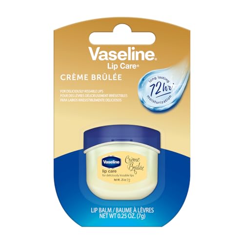 Vaseline Lip Therapy Creme Brulee 0.25oz Pack of 3 - Moisturizing Lip Balm