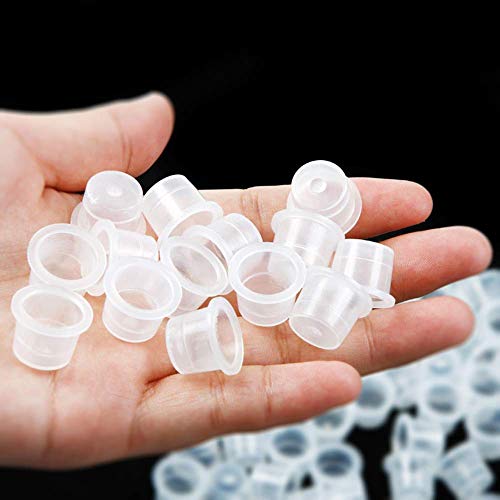 Disposable Tattoo Ink Cups - 300PCS Medium 14mm Plastic Caps