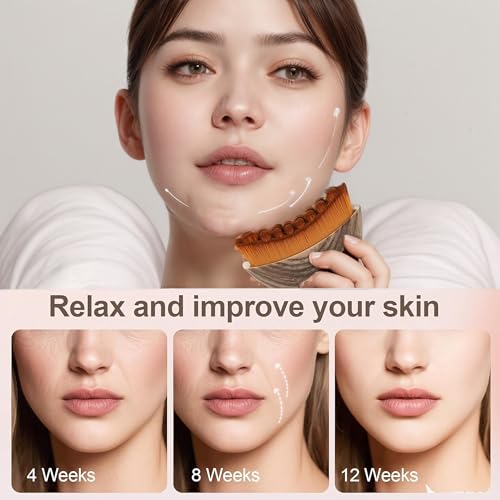 YZMMOONS Lymphatic Drainage Face Brush for Facial Contouring & Anti-Puffiness