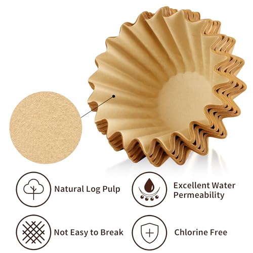 100 Unbleached Coffee Filters for OXO 8-Cup Brew Basket