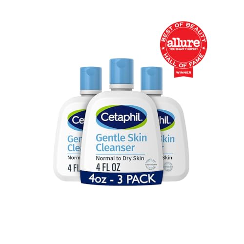 Cetaphil Gentle Skin Cleanser for Sensitive Skin, 4 fl oz (3 ct)