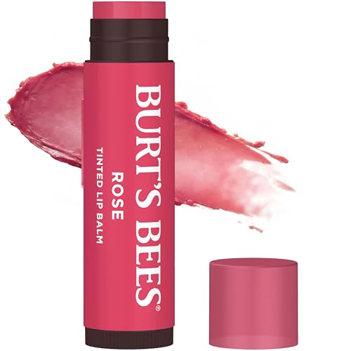 Burt's Bees Rose Tinted Lip Balm 1 Tube - Natural Hydrating Lip Care Duo
