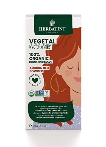 Herbatint Henna Auburn Red Hair Dye - Plant-Based, 3.5 Oz, Vegan & Natural