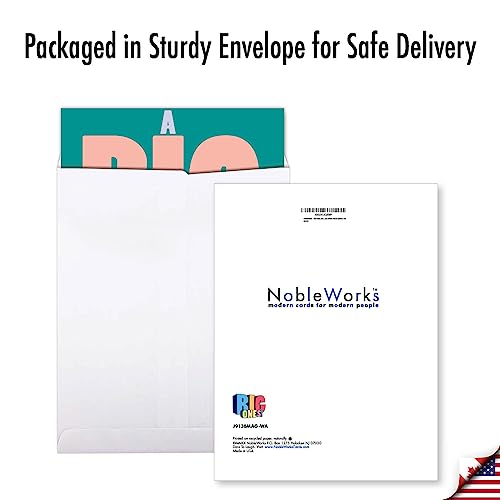 NobleWorks Jumbo 10 Year Work Anniversary Card - Big Milestone Greeting Card