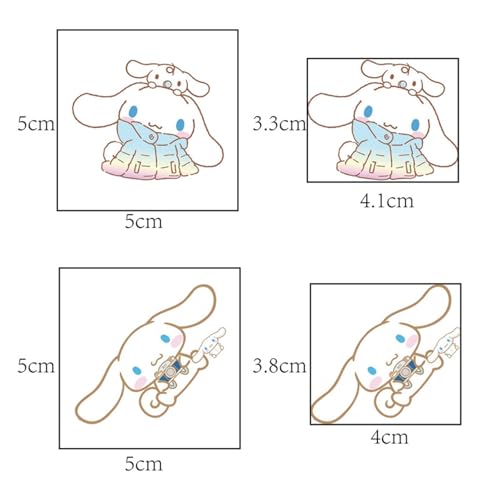 20 Sheets Cinnamoroll Temporary Tattoos - Fun Party Favors & Gifts