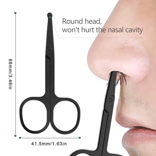 KAJUDA Eyebrow Scissors with Comb - Precision Grooming Kit (3PCS)