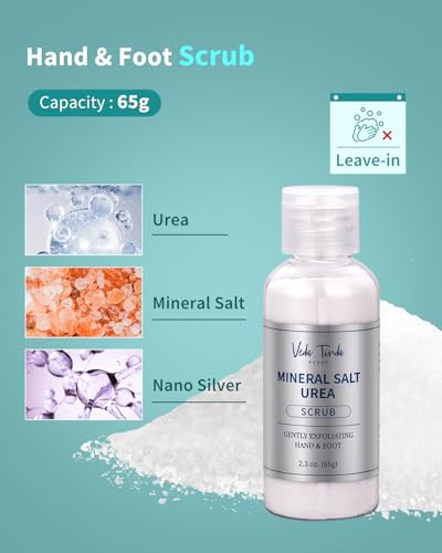 VEDA TINDA SCENT Foot Care Kit - 5 Count Urea Cream & Salt Scrub