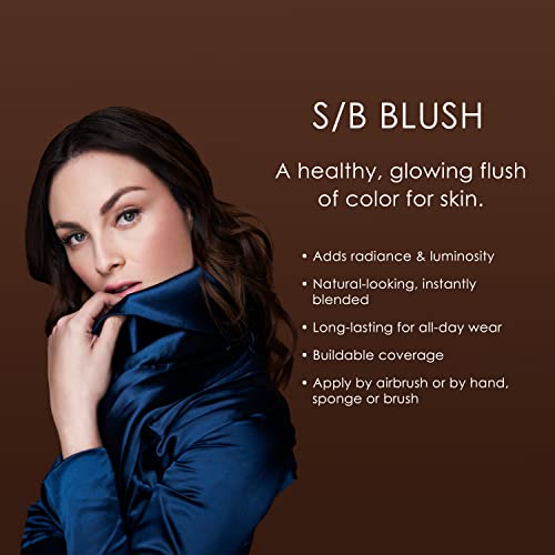 TEMPTU Peony Silicone-Based Airbrush Blush 0.25 Fl Oz - Long-Lasting Dewy Makeup