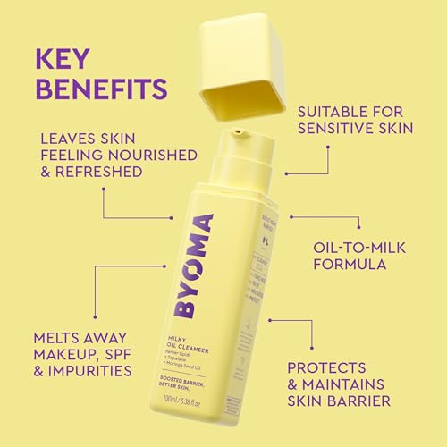 BYOMA Milky Oil Cleanser - Hydrating Oil-to-Milk Facial Cleanser