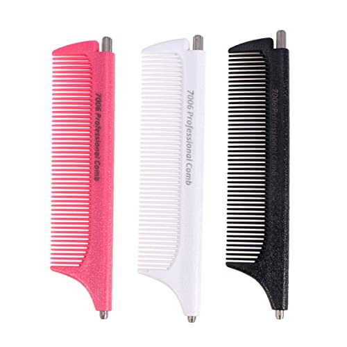 Minkissy Pointed Tail Comb Set - 3 Steel Combs for Hair Styling