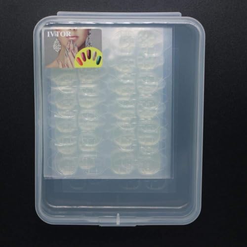 Ivtor Nail Adhesive Tabs - 20 Sheets (480pcs) Waterproof Transparent