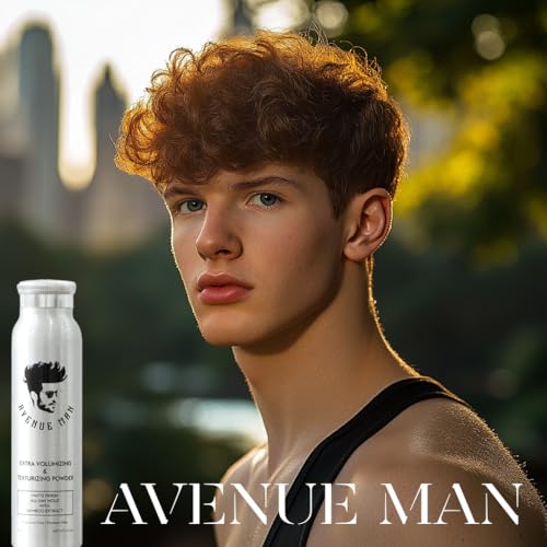 Avenue Man Volumizing Hair Powder for Men - Matte Finish, All-Day Hold, Bamboo Extract