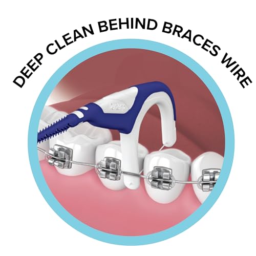 ORVANCE Dentemp Braces Flosser Pack of 20 - Ultra Strong Dental Floss for Braces, Easy & Effective Cleaning