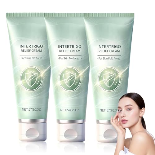 Intertrigo Cream for Skin Fold Care & Friction Relief - Non-Greasy, Fast-Drying, 3 Pack