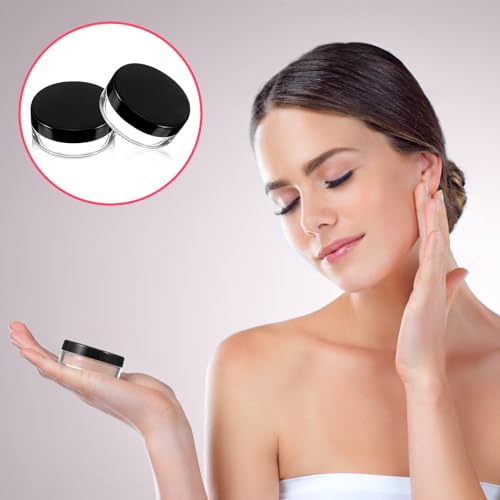 3 Pack 10ml Refillable Black Powder Containers with Sifter