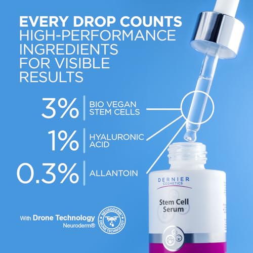 Dernier Stem Cell Face Serum with Hyaluronic Acid – Anti-Aging & Skin Firming